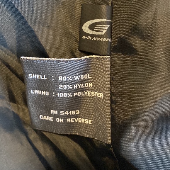 KENNETH COLE REACTION Black Wool Coat-Size 16 - Picture 5 of 6